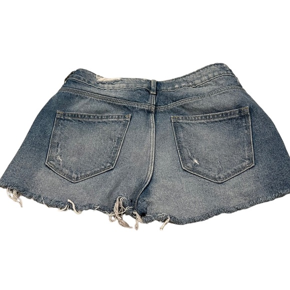 H&M X Coachella Distressed Tribal Fringe Shorts - Picture 2 of 12